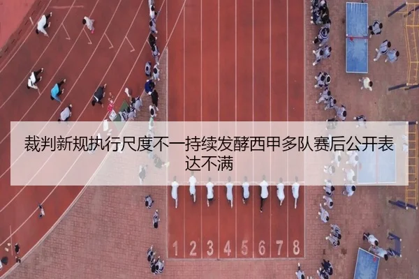 裁判新规执行尺度不一持续发酵西甲多队赛后公开表达不满（kaiyun）